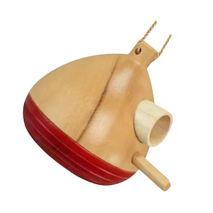 Alimentador de colibrí de madera para exteriores, alimentador de colibrí de fácil llenado para amantes de los pájaros, regalo para amigos y familiares - 1