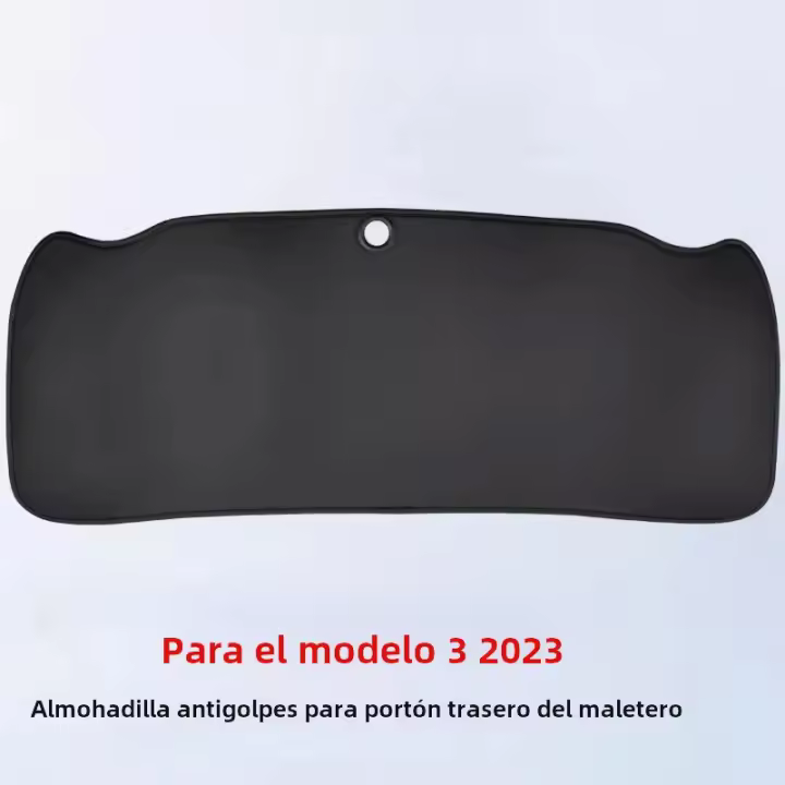 Almohadilla Protectora De Puerta Trasera Para Tesla Model 3/Y En Cuero PU Antipolvo Y Resistente a La Suciedad Para Protección Del Maletero - 1