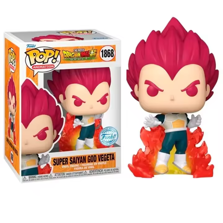 Funko   Vegeta Dragon Ball Super Brolly Super Saiyan God SSG exclusivo Figura anime 1868 - 1