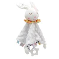 Manta de Seguridad para Bebés, Mantita de apego bebé, Dudus Bebe, Toalla para bebés, Mantita de apego bebé, Regalos Bebes, 100% Poliester, 26x27cm (Conejo) - details 2