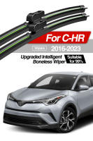 LimpiaFrente LimpiaFrente Pinceles De Parabrisas Para Toyota C-HR 2016-2023 Pares Accesorios De Ventanas Delanteras De Goma Natural Intelligent Boneless Wiper Tamaño Original - details 0