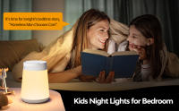 Lámpara De Noche Para Niños Luz De Sueño Aid Con Memoria Recargable Táctil Y Dimmer Continuo Portátil Forma Redonda ABS - details 1