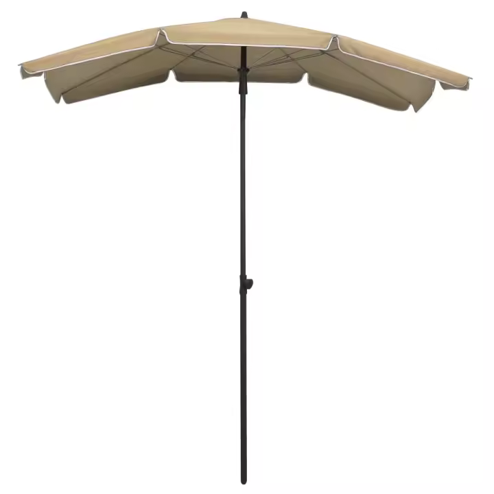Sombrilla de Jardín con poste gris taupe 200x130 cm - 1