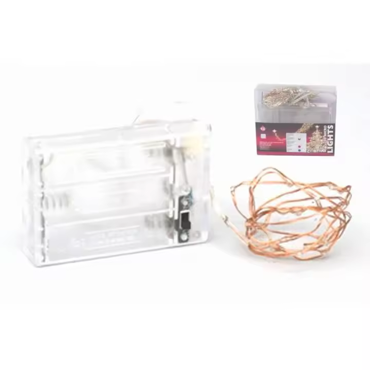 Gerimport Guirnalda Micro-led 100 Leds Luz Cálida 5 Metros a Pilas - Decoración E Iluminación - 1