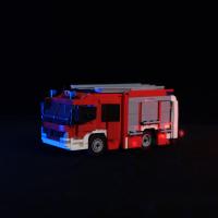 Juego De Construcción De Camión De Bomberos MOC City 1019 Piezas Torre De Rescate Lámpara Blocos De Brinquedos Para Niños Regalo Para Niño - details 6