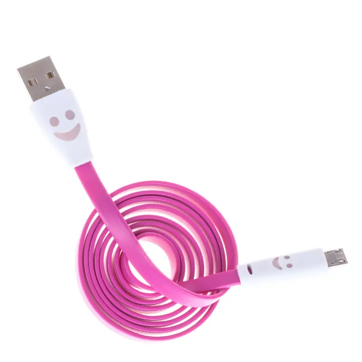 DAM. CABLE PLANO MICRO USB SMILE. 100x1x1cm - 1