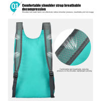 Mochila Deportiva Plegable Y Ligera De 20L Impermeable Para Camping Y Picnics Mochila De Viaje Para Exteriores Unisex - details 3