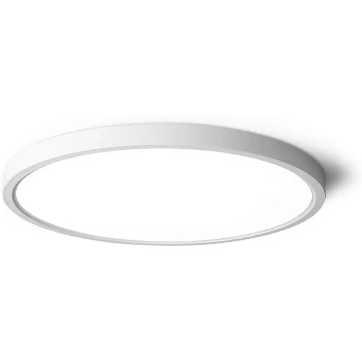 Lámpara de techo para Sala de estar, Blanca, 30 cm, Delgada, Plana, moderna, empotrada, para dormitorio, 3 Temperaturas de color en 1 (3000 K/4000 K/6000 K), 24 W, Redonda - 1