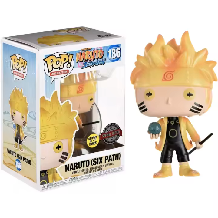 Funko Naruto Uzamaki  Six Path GITD 186 Exclusivo  823 Pop Vinyl - 1