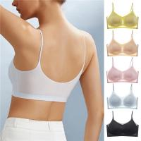 Sujetador Invisible Para Mujer De Verano 2023 Sujetador De Algodón De Seda Ultrafino Sin Costuras Con Almohadillas Push up Transpirable Para Yoga Y Deporte - details 5