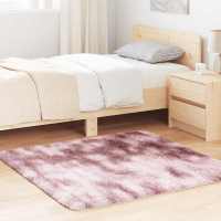 vidaXL Alfombra de pelo largo NAVARRA rosa polvoriento 120x120 cm en color dusty pink/Azul marino/Negro y más - details 0