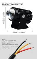 Luz De Conducción Mini LED Proyector Lente Para Motocicleta Headlight ATV Scooter Faro Auxiliar 1pc Luz De Conducción Mini - details 5
