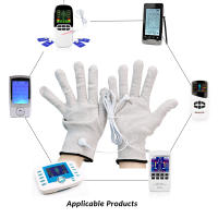 EMS Electrodo Físico Con Cable Guantes Calcetines Para Masaje Terapéutico Relajación Estimulación Muscular Accesorios De Equipo - details 10