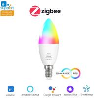 Bombilla LED Inteligente EWelink E14 Luz Candle RGB Control Remoto APP Y Voz Google Home Decoración Para Habitación - details 13