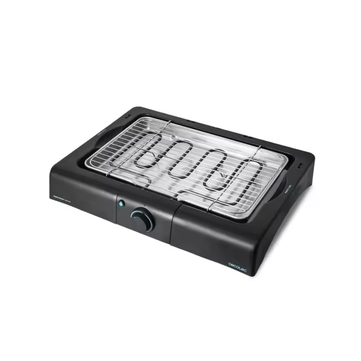 CECOTEC 03048 Barbacoa Eléctrica de Sobremesa 2400W con Parrilla Ajustable de Acero Inoxidable - 1