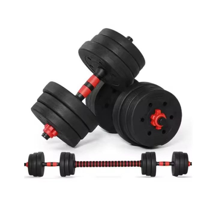 Mancuernas Ajustables Fitness Musculación Gimnasio Plásticas 10-20kg - 1