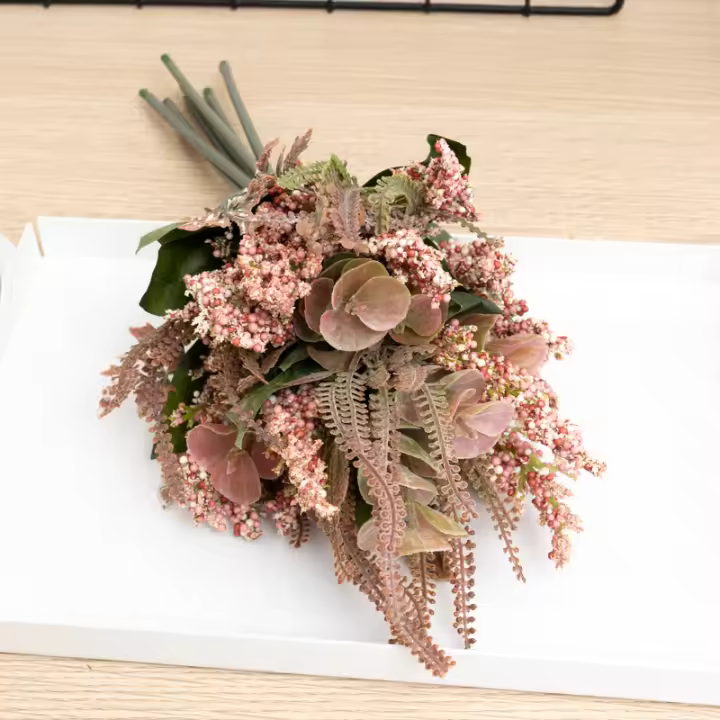 Decoración De Boda Y Fiesta Artificial De Burbuja De Plástico Flor Natural Para Arreglo De Mano Letras Jardín Interior Y Exterior - 1