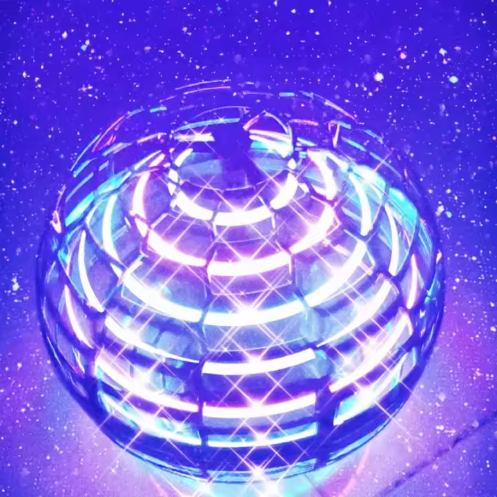 Juguete Mini UFO Rotativo 360° Con Luz LED Control Manual Por Mano Juguete Volador Para Niños Regalos De Cumpleaños Divertidos - 1