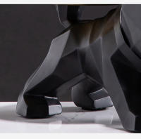 Estatua De Bulldog De Resina Para Almacenamiento De Llaveros Y Joyería Con Bandeja Butler De Animal Decoración De Habitación Estilo Moderno - details 3