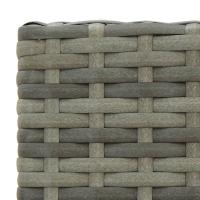vidaXL Conjunto de bar para jardín 3 piezas ratán sintético gris - details 7