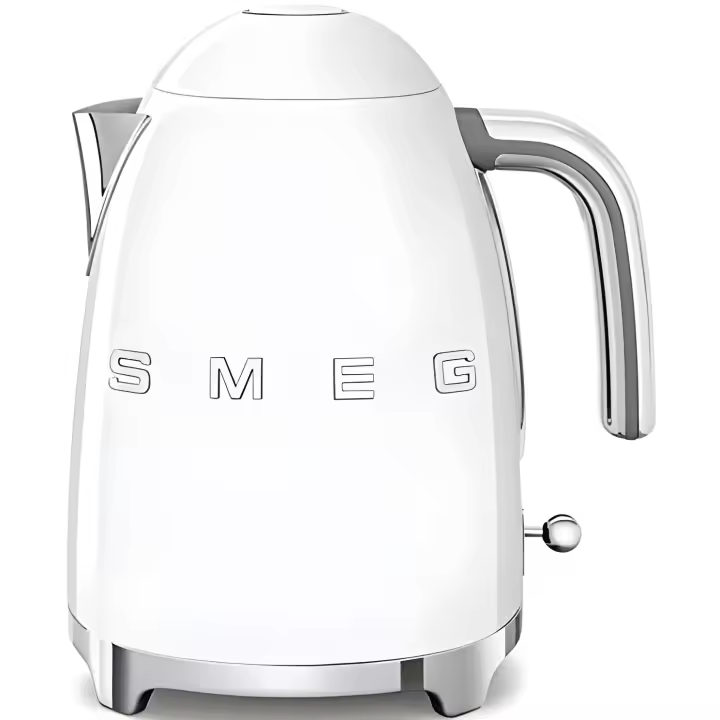 SMEG Electric Water Heater, KLF03WHEU kettle, 2400 W, 1.7 litres, Stainless Steel, White - 1