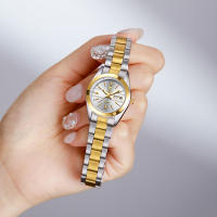 Reloj De Pulsera De Acero Inoxidable Para Hombres Y Mujeres Reloj De Cuarzo Moda Impermeable Con Calendario Reloj De Mano Dorada Lujo Resistente Al Choque - details 5