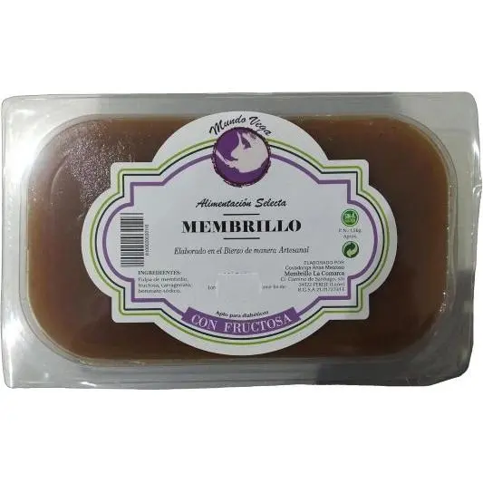 Membrillo Artesano Mundo Vega SIN AZÚCAR (Bierzo) 1500gr aprox. (Pack 2uds) - 1