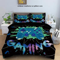 Juego De Sábanas Con Patrón De Control Remoto De Juego 3 Piezas Funda De Edredón Y 2 Fundas De Cojines 100% Poliéster 90gsm - details 10
