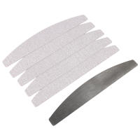 100Pcs Papel De Hierro Para Uñas Con Mango De Metal Removible  Bufet 100/180 Puntas Doble Cara Manicura Arte De Uñas - details 3
