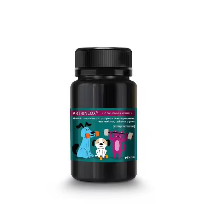 ARTRINEOX  90 COMPRIMIDOS RAZAS PEQUEÑAS, MEDIANAS Y GATOS Alimento complementario perros y gatos. - 1
