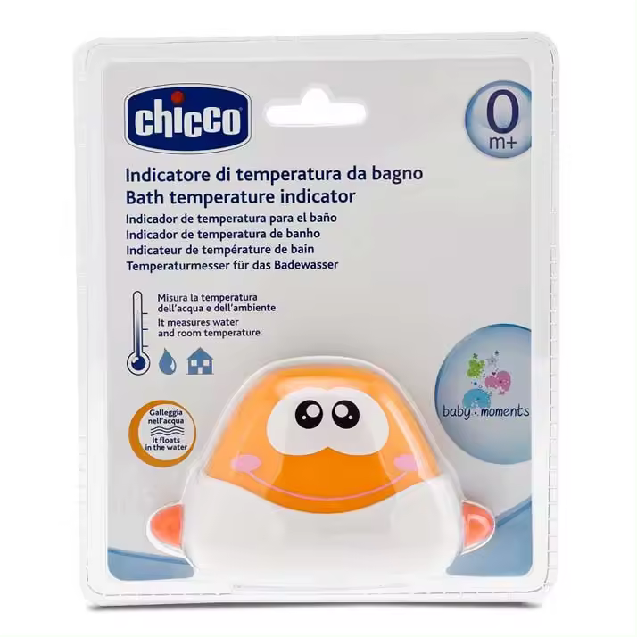 Chicco Termómetro Baño Ballena - Mide Temperatura Agua - Fácil Lectura - 1