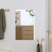 vidaXL Espejo de pared vidrio rectangular espejo de tocador Dimensiones 40 x 60 cm,  50 x 60 cm,  40 x 80 cm y mas - details 0