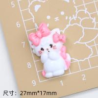 10Pcs Cabochones De Resina Planos Con Serie De Oso Gato Perro Dibujos Animados Para Manualidades Joyería Scrapbooking Decoración - details 7
