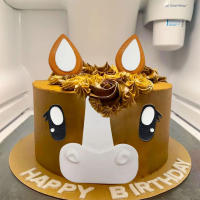 Decoración De Cumpleaños Para Pastel Con Pequeño Caballo Y Vaquero LaVenty Suministros Para Fiestas De Cumpleaños De Animal Resina - details 4