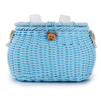 Cesta De Bicicleta Para Niños Accesorios De Bicicleta Hecha De Plástico Y Hilo Tela Adecuada Para Bicicletas Y Scooters Color Variado Tamaño Approx 18cm X 15cm X 13cm - details 11
