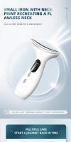 Ininstrument portáthil de Belleza para el cuello, elevamiento en el hogar y dilución de arrugas nasolabiales, instrument de Belleza para el cuello, instrument para Elimar Las Arrugas, Blanco - details 0