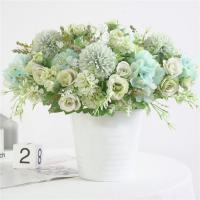 1 Rama De Flores Artificiales Rosa Hidranegra Peonía Vintage Para Novia Decoración De Casa Y Boda Plantas Falsas De Seda - details 11