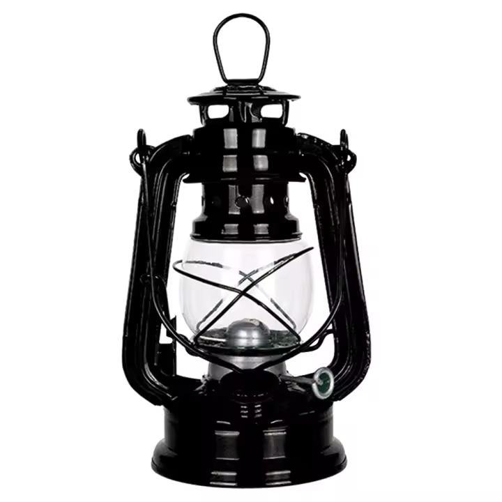 Lámpara De Aceite De Metal Vintage Para Camping Y Patio Con Mango Lanternas De Viento Para Hogar Y Camping - 1