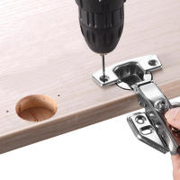 Kit De Guía Para Huecos Ocultos 35mm Herramienta De Perforación De Madera De Aleación De Aluminio Plantilla De Punzón Localizador De Huecos Para Carpintería - details 4