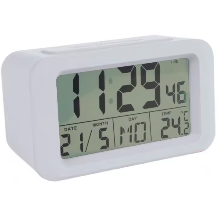 Reloj Despertador Digital  Gummy  Blanco - 1
