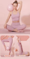 Bola De Yoga Para Mujer Gimnasio Fitness Antiestalla Gruesa 25 Cm Pilates Ejercicio Mini Bola Modeladora De Piernas Y Caderas - details 1