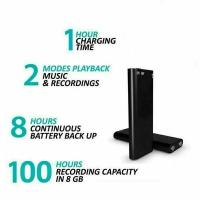 Grabadora De Voz Profesional Miniatura MP3 Portátil Digital Controlada Por La Voz Reducción De Ruido Espía Sin Almacenamiento Externo Con Micrófono Externo - details 16