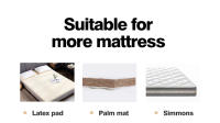 Sábana De Cama Impermeable Y Anti-Polvo Tamaño Twin Full King Queen Funda Para Manta Con Perforación Para Respirabilidad No Incluye Funda Para Almohada - details 17