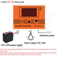 Controlador De Temperatura Micro ZFX-W3003 Termómetro Regulador De Temperatura Inteligente Para Incubadora 12V 24V 220V - details 2