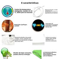 Almohadilla Caliente Eléctrica Ajustable Para Perros Impermeable Tapete Calentado Para Invierno Cubierta De Nylon Para Mascotas Y Puppies - details 5