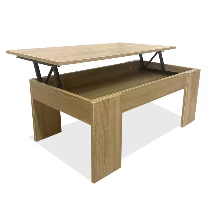 Mesa de Centro Elevable Nyana Home | Mesa Multifuncional con Almacenaje Oculto | Tapa Superior Elevable | Salón Cuarto de Estar | Fácil Apertura | Bisagras Metálicas | Funcional y Versatil - 1