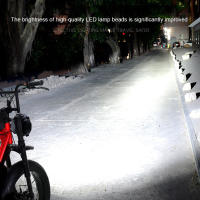 Bocina Y Faro De Bicicleta Eléctrica De Aluminio Ajustable Para Ciclismo Seguridad Nocturna Accesorios De Iluminación Frontal Para Vehículos Eléctricos - details 1