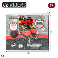 CB Riders - Patines en línea con diseño de fantasmas talla 28-32 - details 6