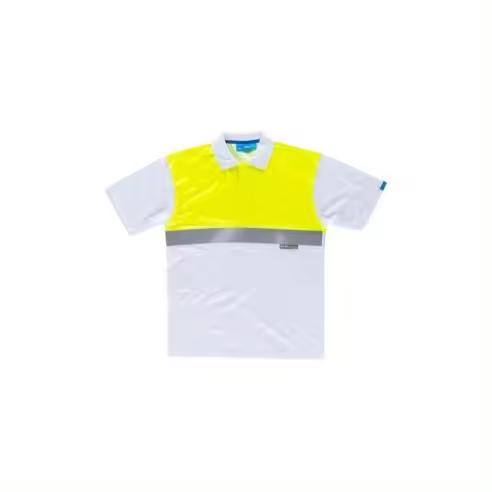 Polo AV de Manga Corta con Cinta Reflectante y Protección Antibacteriana - 1