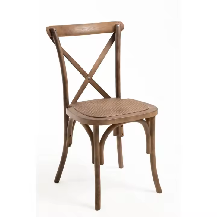 Pack 4 Sillas Altea Polipropileno efecto Rattan y Madera - Roble Claro - 1